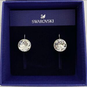 RARE FIND, LARGE, WHITE, Authentic Swarovski Bella Drop Earrings, 883551. BNIB.
